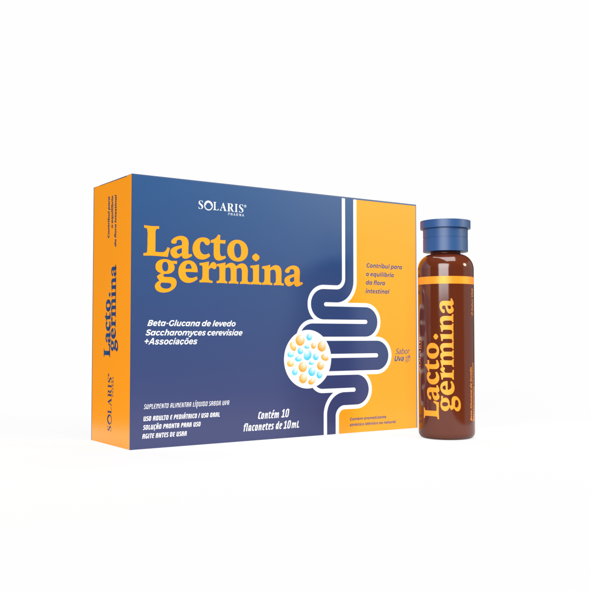 LACTOGERMINA 350MG C/10 FLACONTES