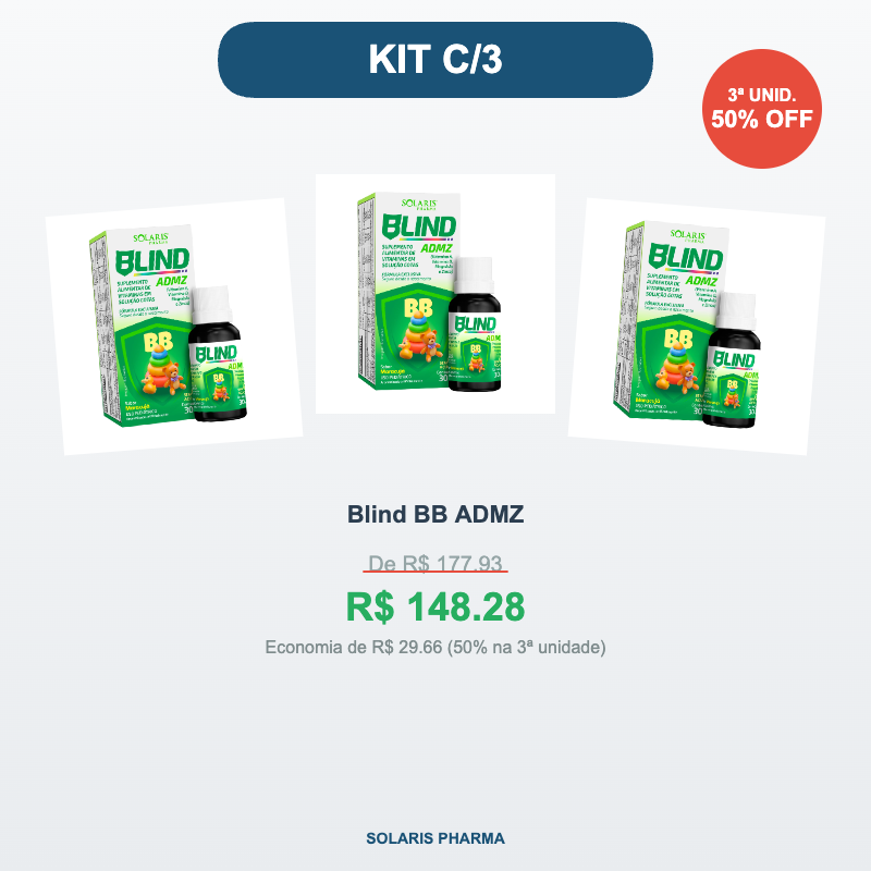 Kit c/3 Blind BB ADMZ — Gotas 30ml