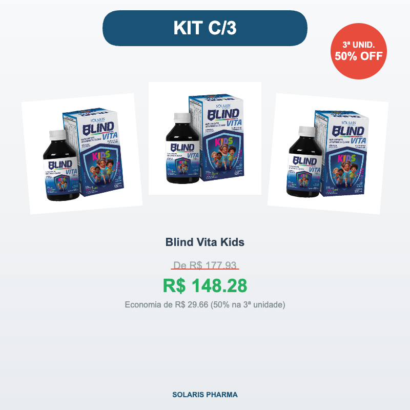 Kit c/3 Blind Vita Kids — 120ml