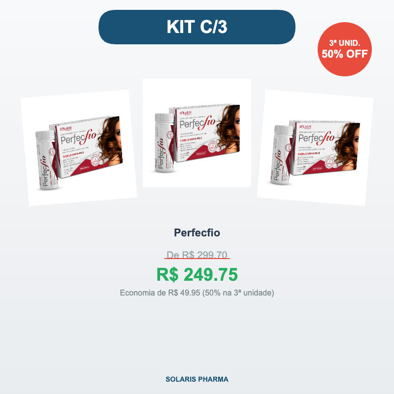 Kit c/3 Perfecfio — 30 Comprimidos